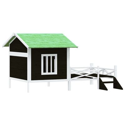 vidaXL chenil pour chiens Bois de pin