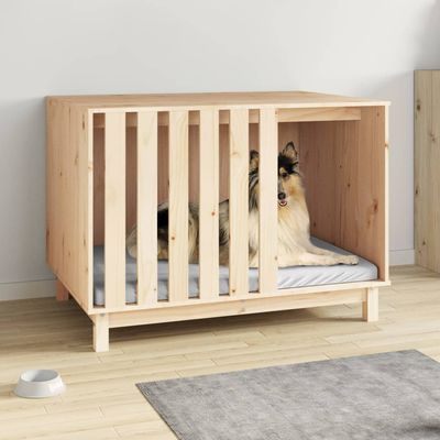 vidaXL maison pour chien Bois de pin massif