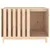 vidaXL maison pour chien Bois de pin