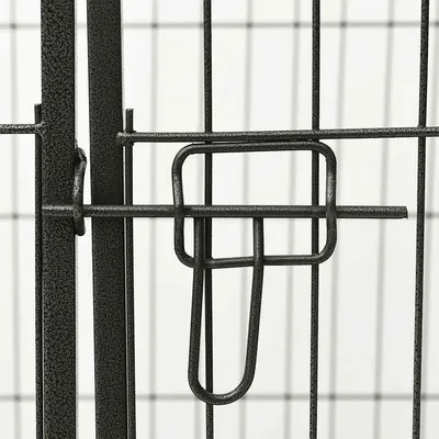 vidaXL aire de jeu pour chiens Acier