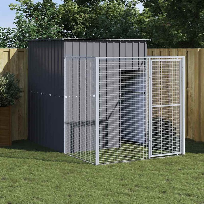 vidaXL niche pour chien Acier