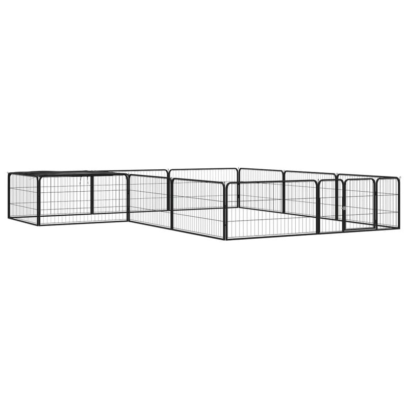 vidaXL parc pour chiens Acier