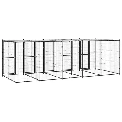 vidaXL niche pour chiens Acier vidaXL niche pour chiens Acier