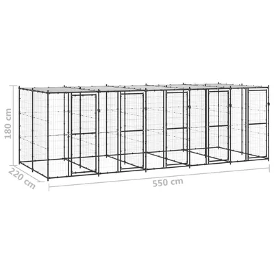 vidaXL niche pour chiens Acier vidaXL niche pour chiens Acier