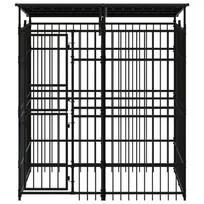 vidaXL chenil pour chiens Acier