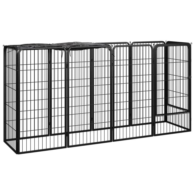 vidaXL parc pour chiens Acier