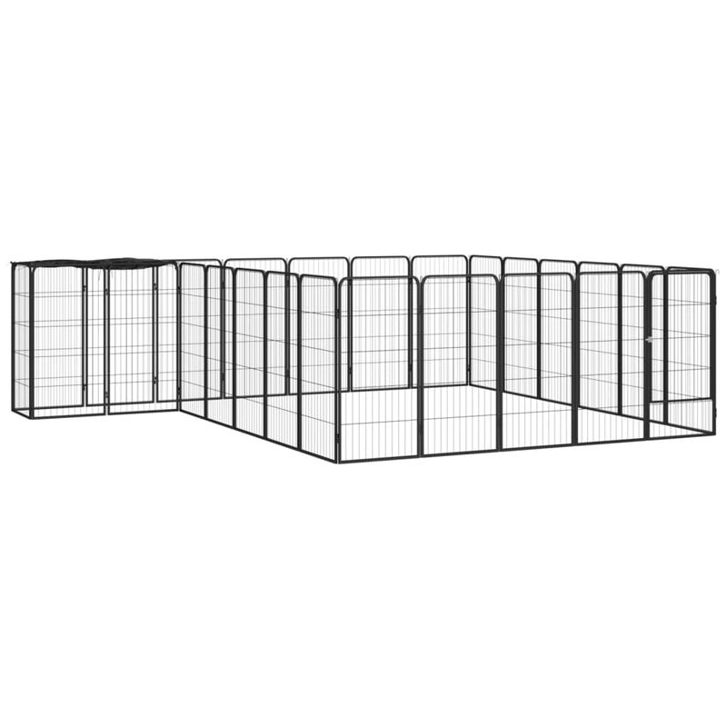 vidaXL parc pour chiens Acier