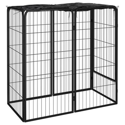 vidaXL parc pour chiens Acier