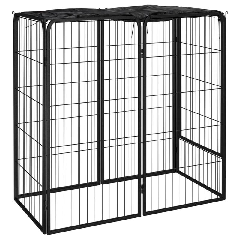 vidaXL parc pour chiens Acier