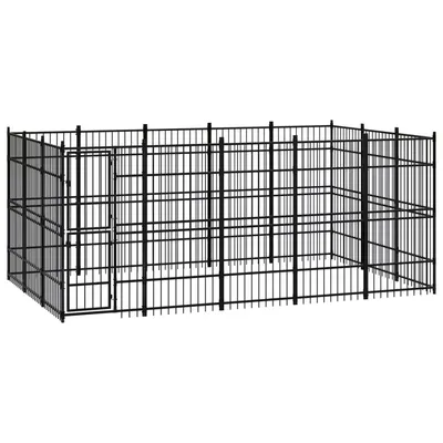 vidaXL chenil pour chiens Acier vidaXL chenil pour chiens Acier