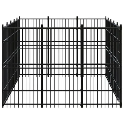 vidaXL chenil pour chiens Acier