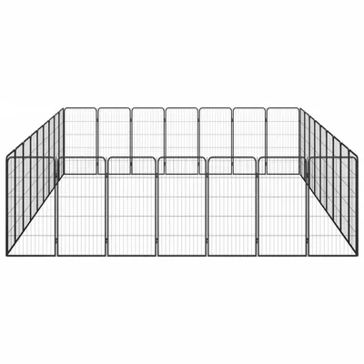vidaXL parc pour chiens Acier