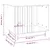 vidaXL maison pour chien Bois de pin