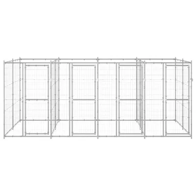 vidaXL niche pour chiens Acier