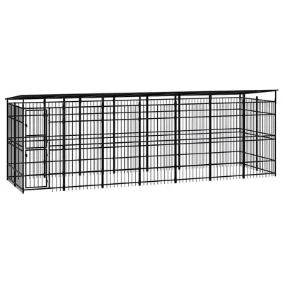 vidaXL chenil pour chiens Acier vidaXL chenil pour chiens Acier