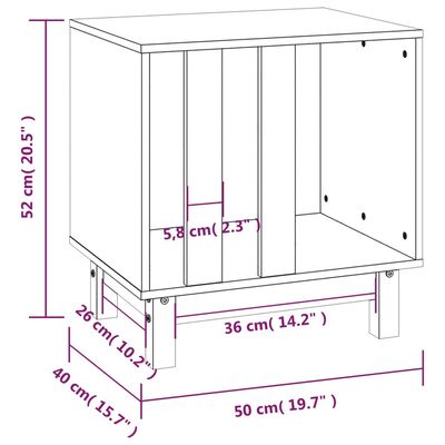 vidaXL maison pour chien Bois de pin