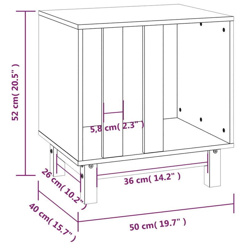 vidaXL maison pour chien Bois de pin