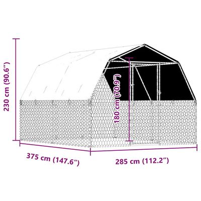 vidaXL cage pour chien Acier