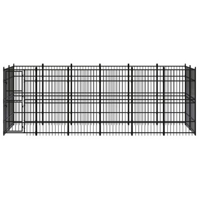 vidaXL chenil pour chiens Acier