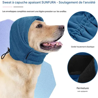 IntiMeg Cache-oreilles Doux et Anti-bruit pour chiens