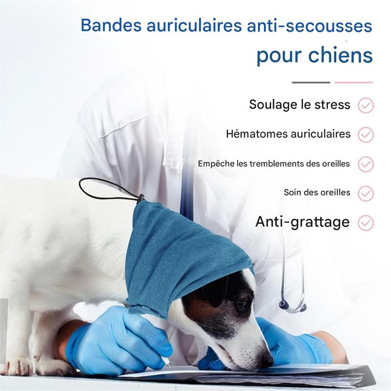 IntiMeg Cache-oreilles Doux et Anti-bruit pour chiens