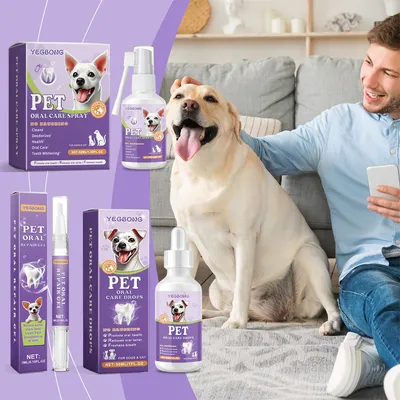 IntiMeg Kit dentaire pour Animaux-Gouttes, sprays, gels