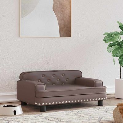 vidaXL lit pour chien Faux cuir