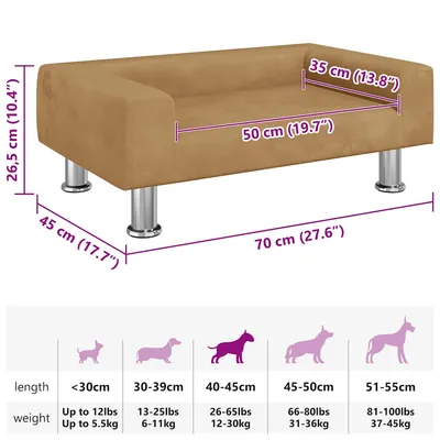 vidaXL lit pour chien Velours vidaXL lit pour chien Velours
