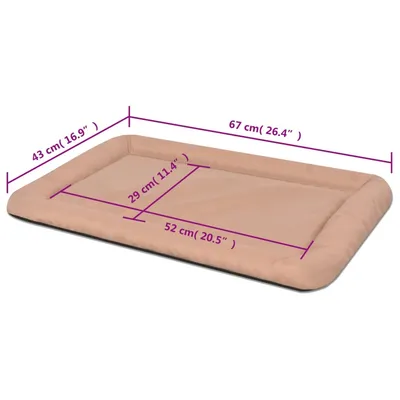 vidaXL matelas pour chiens Tissu