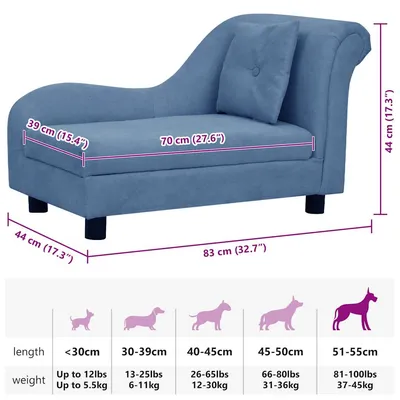 vidaXL canapé pour chien Peluche vidaXL canapé pour chien Peluche