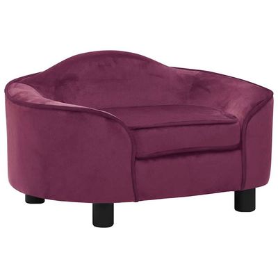 vidaXL canapé pour chien Peluche