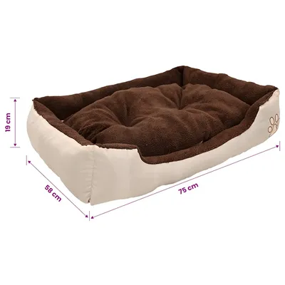 vidaXL lit pour chiens Tissu vidaXL lit pour chiens Tissu