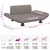 vidaXL lit pour chien Tissu