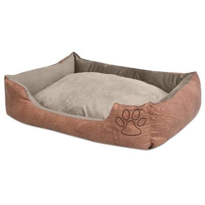 vidaXL lit pour chiens Tissu