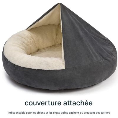 IntiMeg Lit rond pour chien et chats ,Sensation d'enveloppement