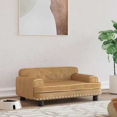 vidaXL lit pour chien Velours