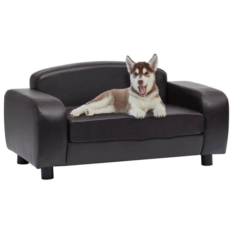 vidaXL canapé pour chien Cuir artificiel