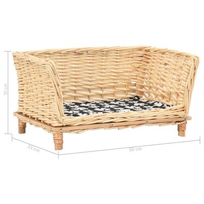 vidaXL panier pour chiens Osier