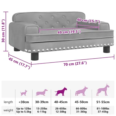 vidaXL lit pour chien Velours vidaXL lit pour chien Velours