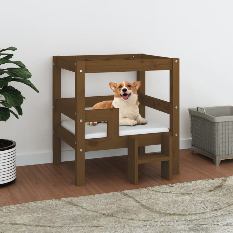 vidaXL lit pour chien Bois de pin
