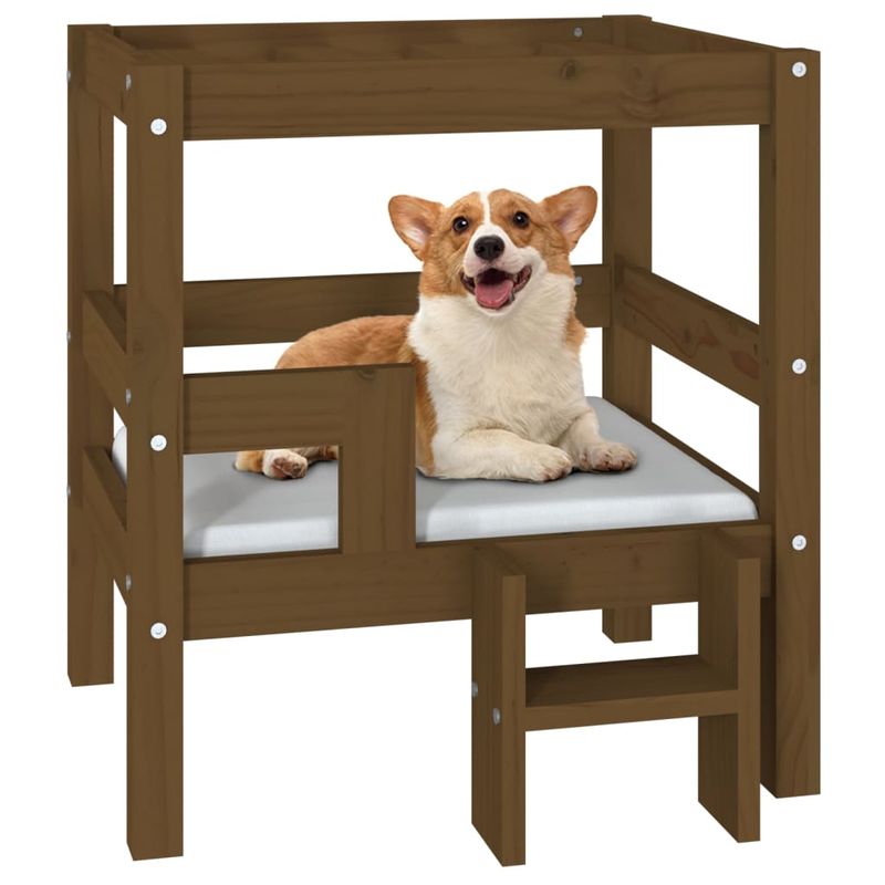 vidaXL lit pour chien Bois de pin