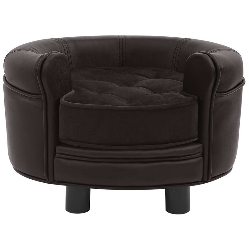vidaXL canapé pour chien Cuir artificiel