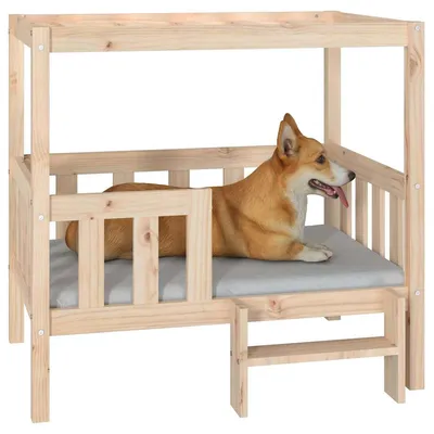 vidaXL lit pour chien Bois de pin vidaXL lit pour chien Bois de pin