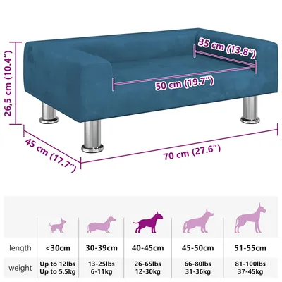 vidaXL lit pour chien Velours vidaXL lit pour chien Velours