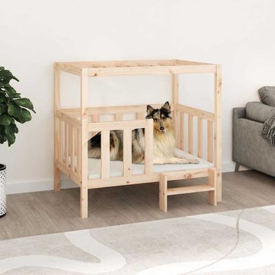 vidaXL lit pour chien Bois de pin massif