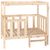 vidaXL lit pour chien Bois de pin