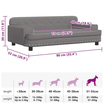 vidaXL lit pour chien Cuir artificiel vidaXL lit pour chien Cuir artificiel