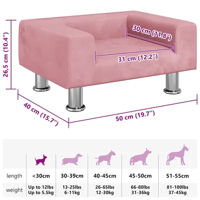 vidaXL lit pour chien Velours vidaXL lit pour chien Velours