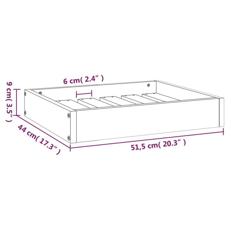 vidaXL lit pour chien Bois de pin