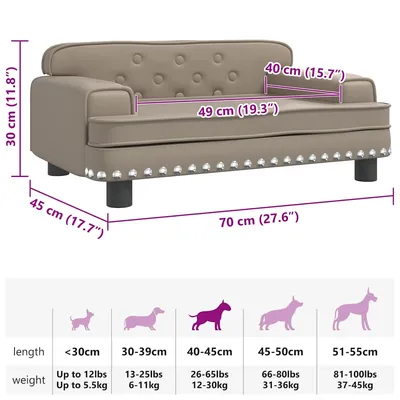 vidaXL lit pour chien Cuir artificiel vidaXL lit pour chien Cuir artificiel